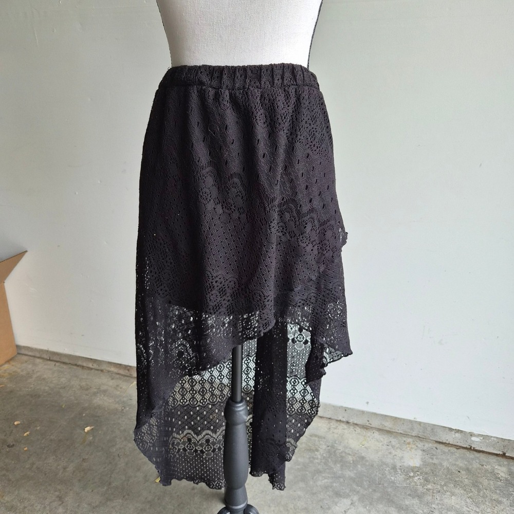 Joe Benbasset Lace Midi Skirt Women Large Dark Coquette Whimisgoth Romantic Goth